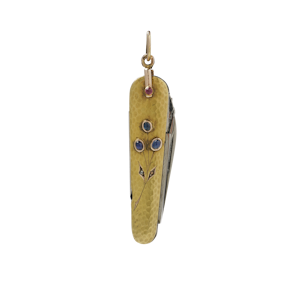 Russian imperial Fabergé jewelled-gold pen knife, St Petersburg, c.1900 by August Hollming.