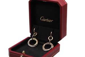 Cartier Trinity Hoop - Diamond Earrings