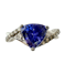 1.00ct Tanzanite & Champagne Colour Diamond Ring. - image 1