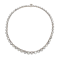 Antique Diamond and Silver Upon Gold Riviére Necklace, 40.00 Carats, Circa 1880 - image 1
