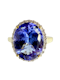 3.50ct Tanzanite & Diamond Ring. - image 8