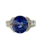 2.55ct Natural Blue Sapphire & 0.31ct Diamond Ring. - image 1