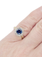 Antique sapphire and diamond cluster engagement ring SKU: 8259 DBGEMS - image 1