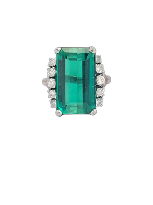 Lagoon tourmaline and diamond dress ring SKU: 8251 DBGEMS