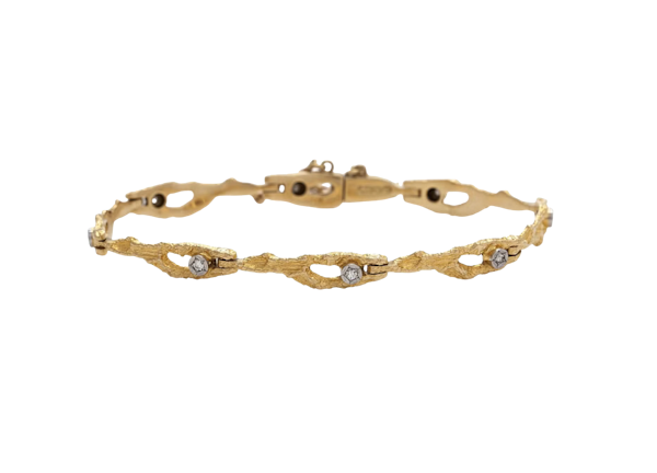 Bjorn Weckstrom Gold & Diamond Bracelet - image 1