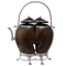 19th century Chinese Straits silver mounted coco-de-mer in the form of an ewer or teapot. - image 1