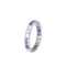 Sapphire & Diamond Platinum Eternity Ring | Art Deco c.1930s - image 1