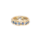 Sapphire and Diamond Eternity Ring | 18ct Gold | English 1991 - image 1