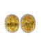 7.16ct Yellow Sapphire & 0.36ct Diamond Earrings - image 8