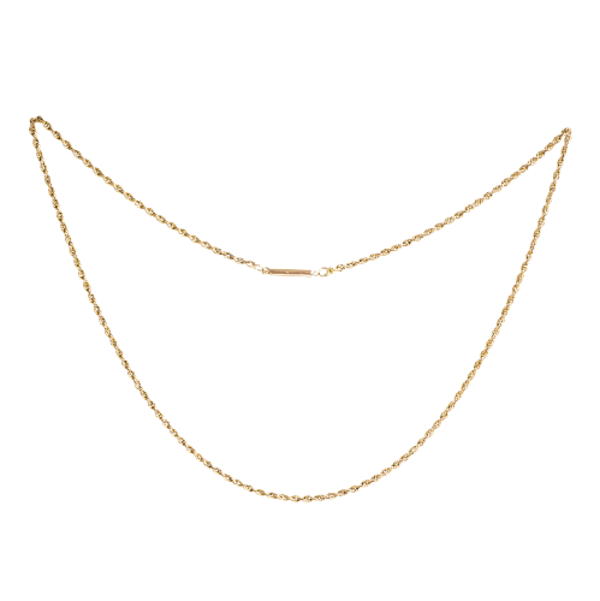Vintage 9ct Gold Rope Chain | English c.1960s - image 1