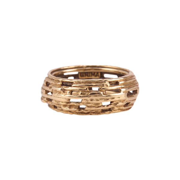 18ct Gold Ring | Signed Andrew Grima | English 1972 - image 1