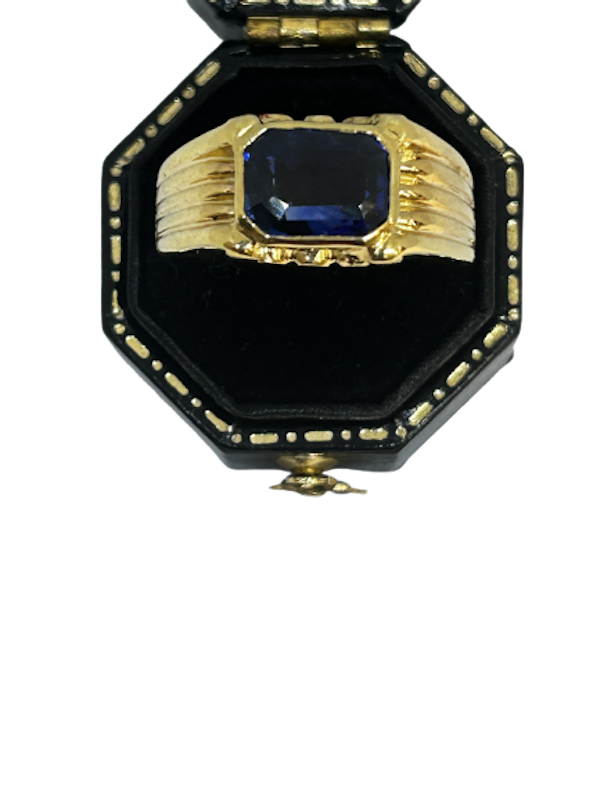 2.91ct Burmese Sapphire Ring at Deco&Vintage Ltd - image 1