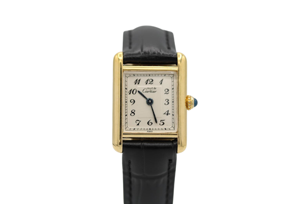 Cartier Tank Vermeil 5057001 Cartier Travel Pouch New strap Full Service - image 1
