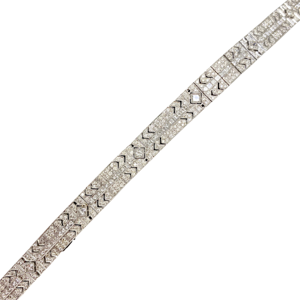 Diamond Bracelet in 18ct White Gold date circa 1970, SHAPIRO & Co since1979 - image 1