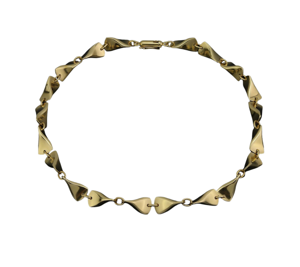 Georg Jensen 18k Gold Butterfly necklace - image 1