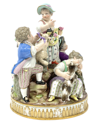 Meissen figurative group