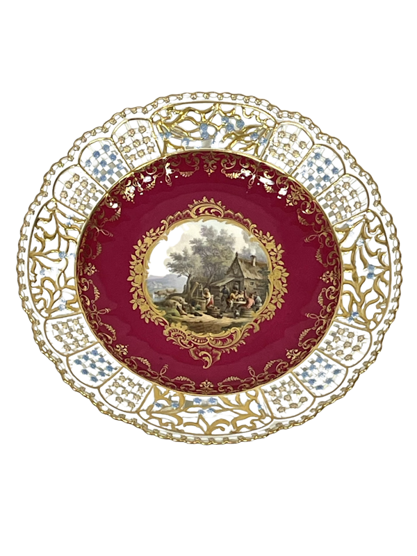 Reticulated Meissen cabinet plate - image 1