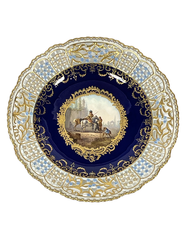 Reticulated Meissen cabinet plate - image 1