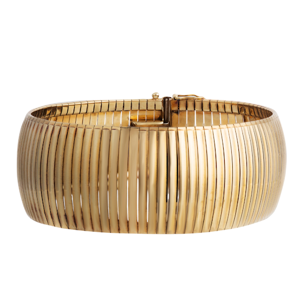 Vintage Gold Tubogas Bracelet | c.1970s - image 1