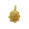Rock Crystal Cabochon Ruby 18ct and 9ct Gold Eggs Pendants by LILLY SHAPIRO - image 1
