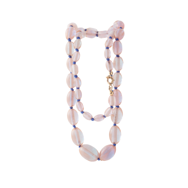 Victorian Saphiret Oval Bead Necklace with Gold Clasp | c.1890s - image 1
