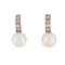 Italian Pearl & Diamond Clip On Earrings in 18ct Gold | c.1940 - image 1
