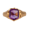 Antique 18ct Gold Ladies Amethyst Signet Ring | c.1920s - image 1