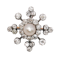 Antique Pearl, Diamond and Silver Upon Gold Brooch-Cum-Pendant, Circa 1890 - image 1