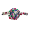 Vintage Tutti Frutti Diamond, Sapphire, Ruby, Emerald and Platinum Cocktail Watch - image 1
