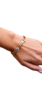 Cartier Diamond Two Tone Gold Bracelet at Deco&Vintage Ltd - image 1