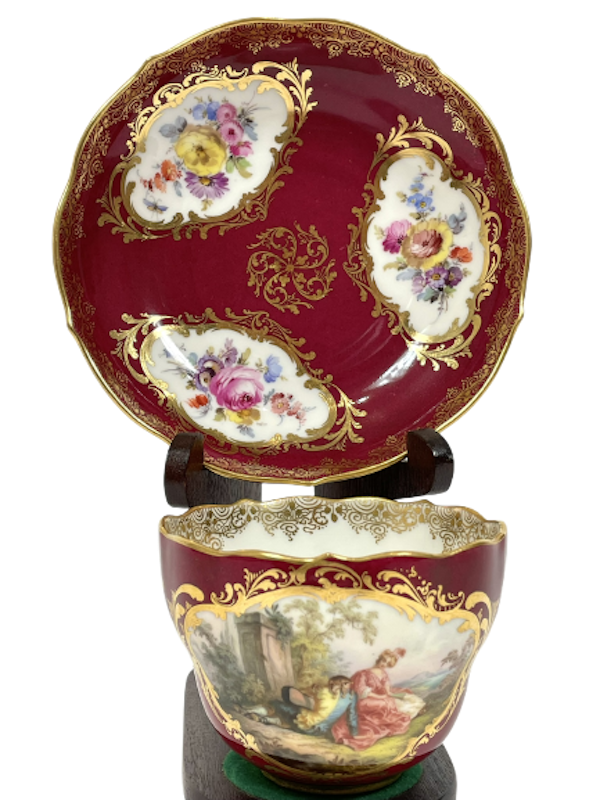 Meissen cup and saucer - image 1