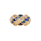 1940s Vintage Sapphire & Diamond Dome Cocktail Ring | 18ct Gold - image 2
