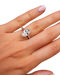 Sophisticated art deco style marquise engagement ring - image 4