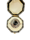 Gold & Silver, Cabochon Black Onyx & Diamond Ring. - image 7