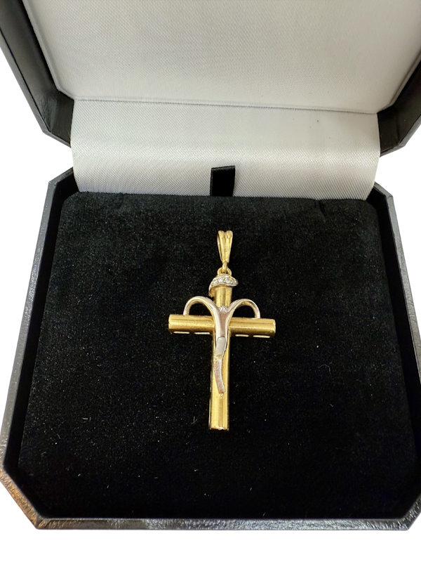 Cross, 18K yellow Gold. - image 3