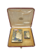 Russian silver gilt and cloisonné enamel cigarette case set, Moscow, c.1900s by Nemerov-Kolodkin. - image 1