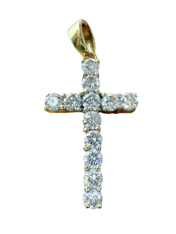 Cross, 0.86ct Diamonds. - image 3