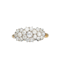 Triple Diamond Cluster Ring in 18ct Gold | Edwardian c.1910s - image 1