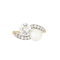 Pearl & Diamond Toi et Moi 18ct Gold Ring | c.1930 - image 1