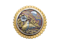 Antique Shakudō Brooch – Birds, Blossoms & Moonlit Scene - image 1