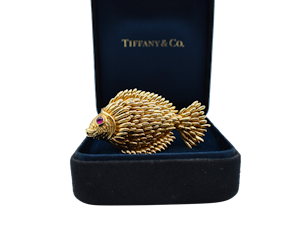 Tiffany & Co. 18ct Gold Fish Brooch