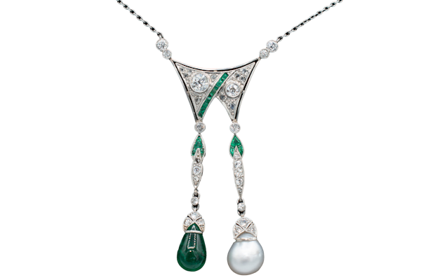 Art Deco “Day & Night” Necklace - image 1