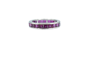 18ct Gold Channel-Set Ruby Eternity Ring by Gübelin