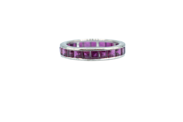 18ct Gold Channel-Set Ruby Eternity Ring by Gübelin - image 1