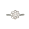 Vintage Diamond Cluster Ring in 18ct White Gold & Platinum | English c.1950 - image 1
