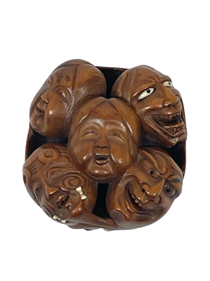 Netsuke mask group