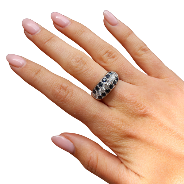 Lovely Vintage Diamond and Sapphire Ring,Deco&Vintage,stand 324 - image 2