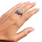 Lovely Art Deco French diamond platinum ring at Deco&Vintage Ltd - image 1