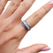Vintage Sapphire Diamond Platinum Ring at Deco&Vintage Ltd - image 1