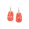 Arts & Crafts Carnelian & Pearl Drop Earrings in 18ct Gold | c.1920s - image 2